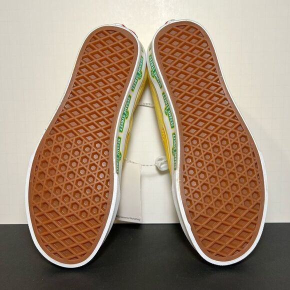 Womens VANS Authentic x Sesame Street Yellow Low Top Sneakers / Size 5 - Picture 7 of 8